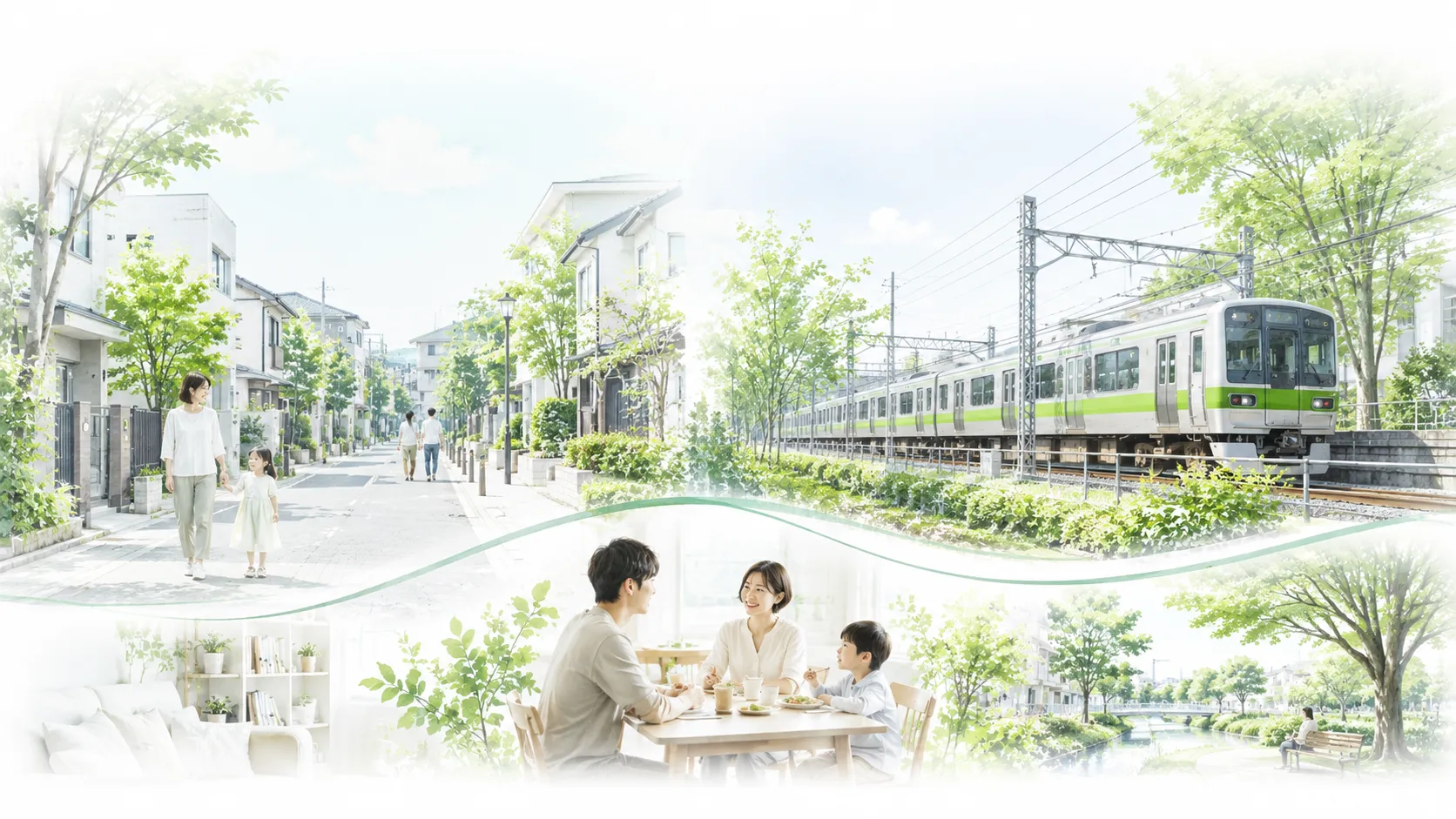 東急多摩川線沿線の街並み・暮らしのイメージ